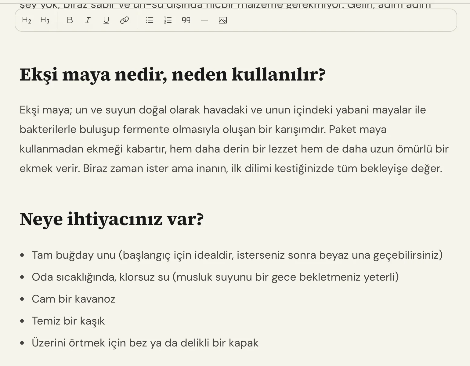 Yazı gövdesi: ara başlıklar ve paragraflar